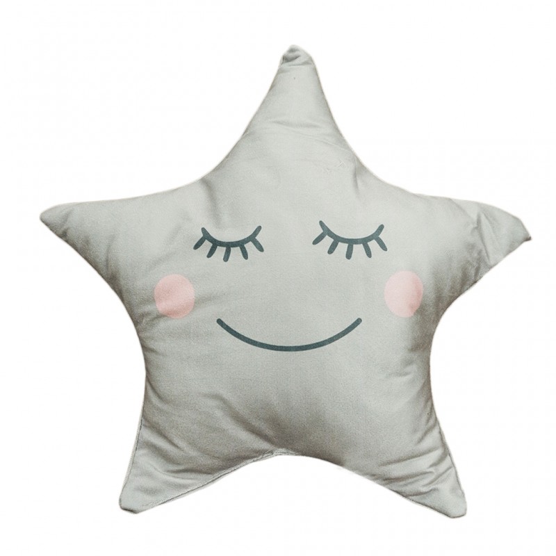 Star cushion Grey 45x42cm