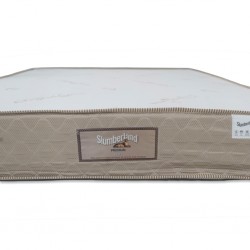 Slumberland Premium Latex Double 137x190 cm Microquiled White & Brown