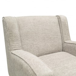 Zac Armchair L.Brown Fabric