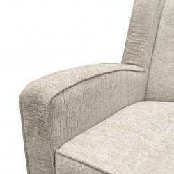 Zac Armchair L.Brown Fabric