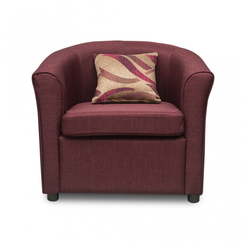Ivy Tub Chair Purple Colour Fabric Ivy Tub Chair Purple Colour Fabric
