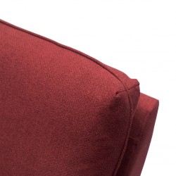 Bella Corner RHF Chaise + Ottoman Red Col