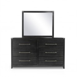 California Dressing Table With Mirror Dark Brown