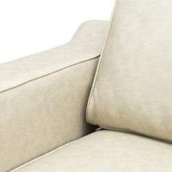 Delta Sofa Corner in Stone Col Leather Gel