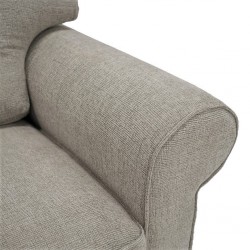 Vixon Accent Chair Beige Color Fabric