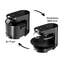 Mayer MMAFG58 2-in-1 5L Air Fryer & Smokeless BBQ Grill