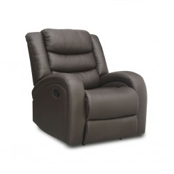 Veneto Single Recliner in Brown Leather Gel