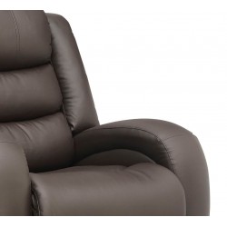 Veneto Single Recliner in Brown Leather Gel