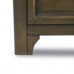 Plumeria Side Table Charcoal Brown