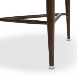 Delta End Table Metal & MDF Walnut