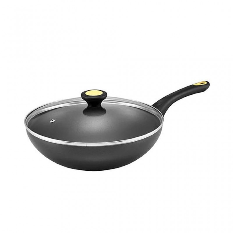 Meyer 22060 Skyline II 28cm / 11" Black Covered Stirfry