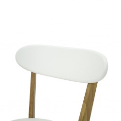 Fjord Dining Chair Oak and White