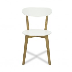 Fjord Dining Chair Oak and White