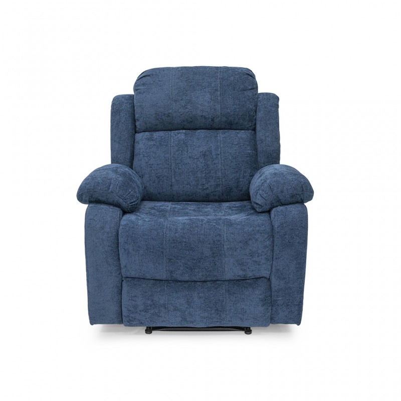 Sabella Recliner Navy Color Fabric