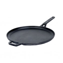 Meyer 47610 Pre-Seasoned Cast Iron 28cm Black Flat Tawa