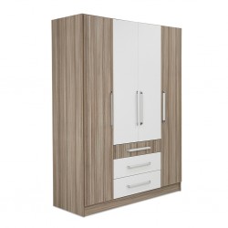 Latonia Wardrobe 4 Doors Swan & White