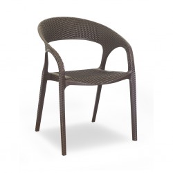 Stacking Chair COUXL803 Brown Plastic