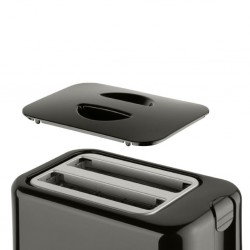 Cornell CT-EDC2000BK Pop Up 2-Slice Black Toaster