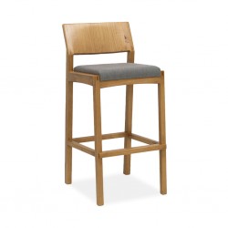 Less Stool Solid Wood Natural