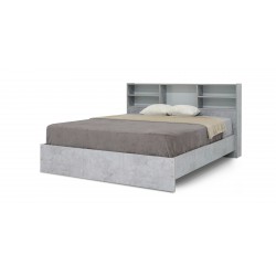 Rio Bed 150x190 cm MDF Grey