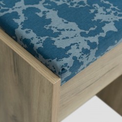 Colton Pouf MDF Grey Oak