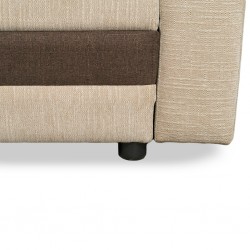 Oslo LHF Chaise+RHF 2S Beige/Brown Fabric