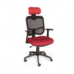 High Back Chair Red WA101 Mesh