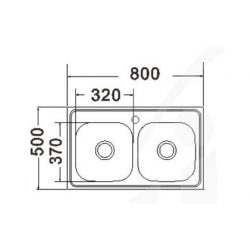 Ocara Sink Chrome WY-8050D