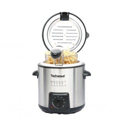 Techwood TFF 99i 1L 840W Fondue With 6 Fondue Forks & Chrome Basket "O"