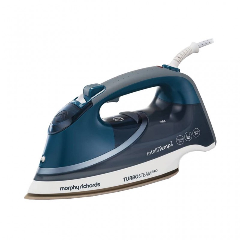 Morphy Richards 303131/EER TurboSteam Intellitemp Pro Pearl Ceramic Blue Steam Iron