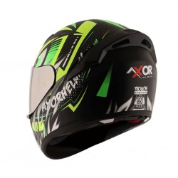 Axor Rage Trogon Black/Green/Yellow Full Face Helmet