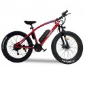 Champion YM-EB5 250 Watts (0.25 kw) Red 26" Fat Tyre Electric Bike