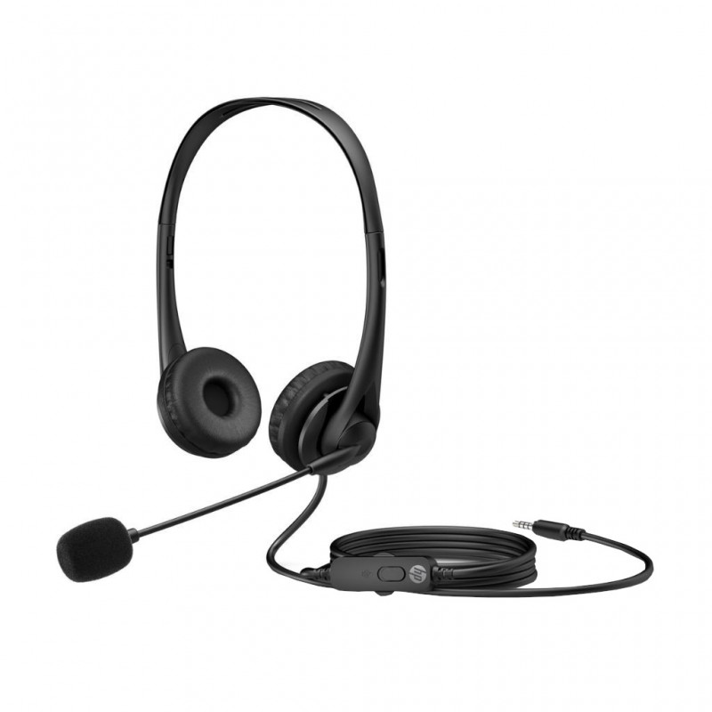 HP Wired 3.5mm Stereo Headset - Black