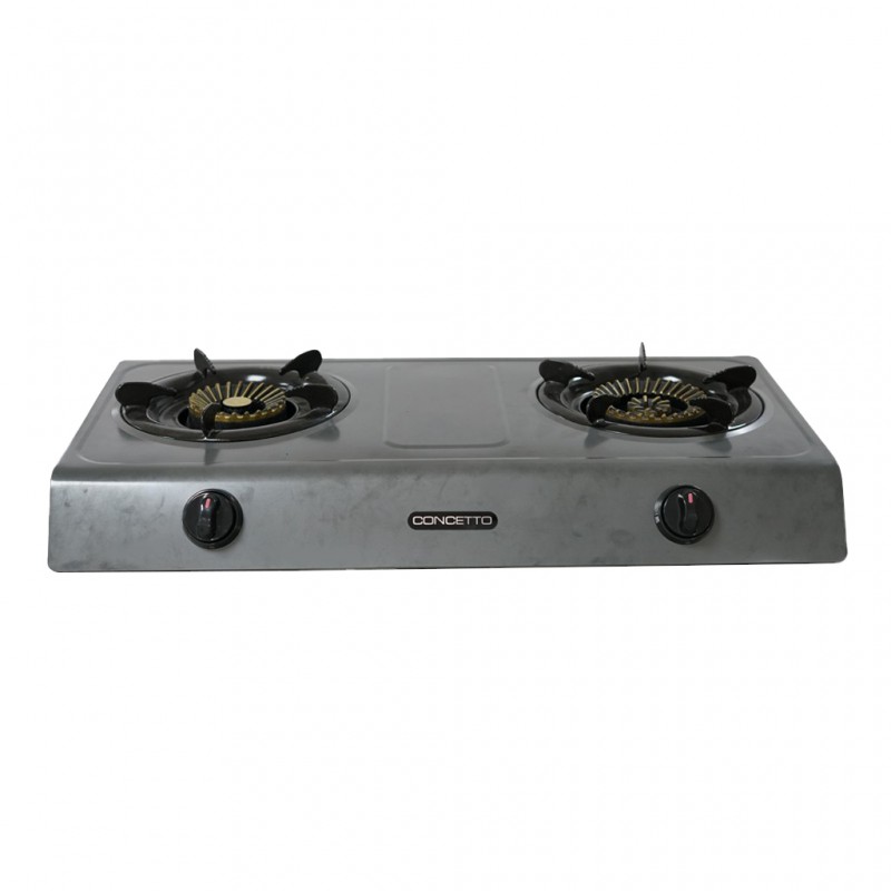 Concetto CG-2023 Teflon Double Burner Gas Stove