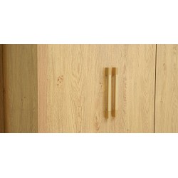 Alaska Bedroom Set 180x200 cm Beige Oak