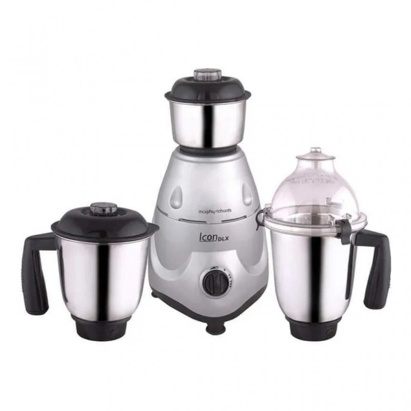 Morphy Richards Icon Deluxe Silver/Gold 750W 2YW Mixer Grinder Morphy Richards Icon Deluxe Silver/Gold 750W 2YW Mixer Grinder