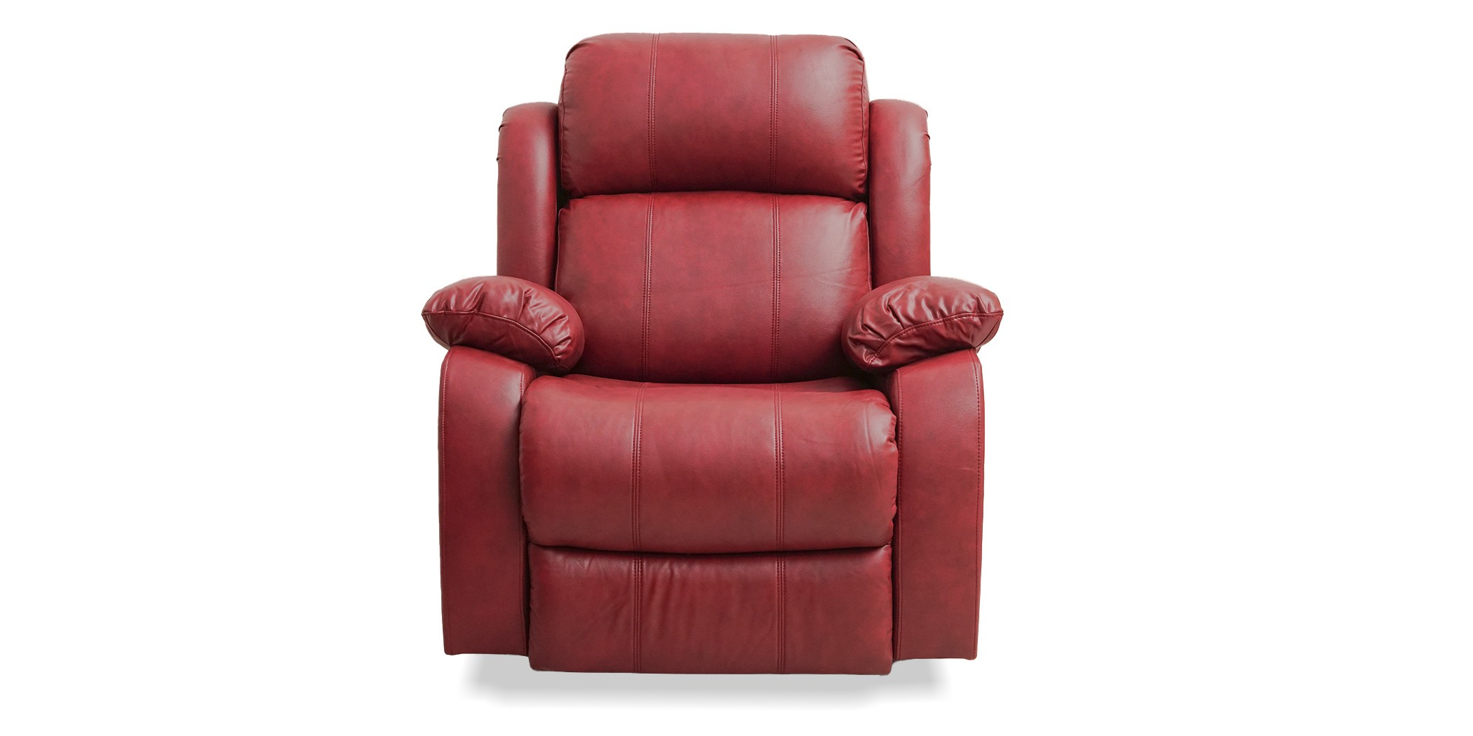 Vercelli Sofa 3+2 in Red Leather Gel