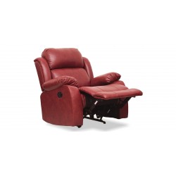 Vercelli Sofa 3+2 in Red Leather Gel