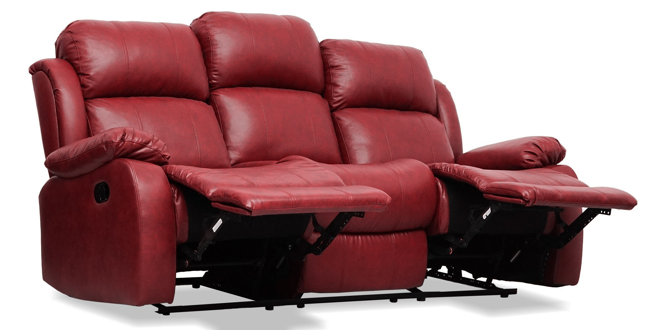 Vercelli Sofa 3+2 in Red Leather Gel