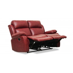 Vercelli Sofa 3+2 in Red Leather Gel