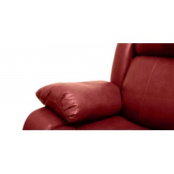 Vercelli Sofa 3+2 in Red Leather Gel