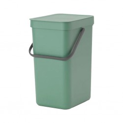 Brabantia 129803 12L Fir Green Sort & Go Waste Bin 10YW "O"