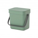 Brabantia 129865 3L Fir Green Sort & Go Waste Bin 5YW "O"