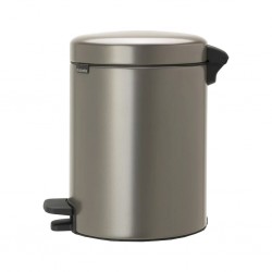 Brabantia 112683 5L Platinum NewIcon Pedal Bin 10YW "O"