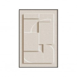 Ingenious Light Beige Wall Art 60x80x3 cm