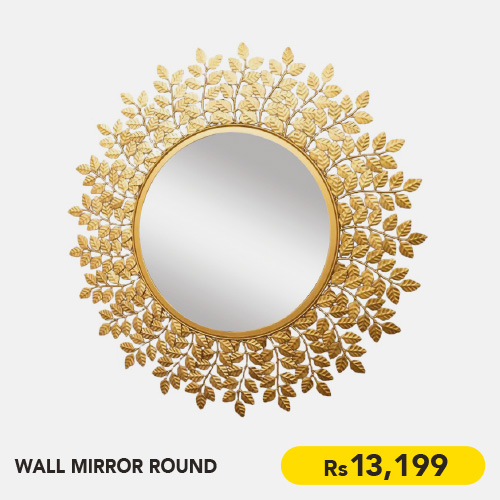 WALL MIRROR ROUND L90XW90XD3 CM WALL MIRROR ROUND L90XW90XD3 CM