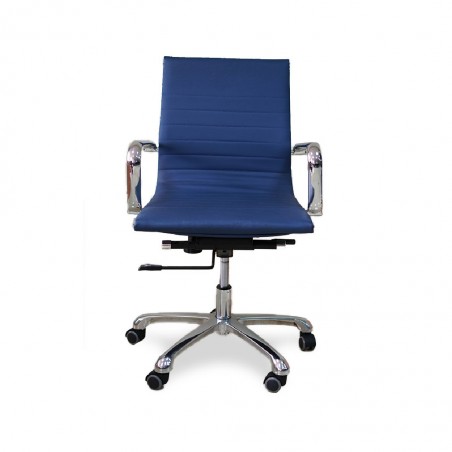 Nelia Medium Back Office Chair Executive Semi Leather  Model ALU 03