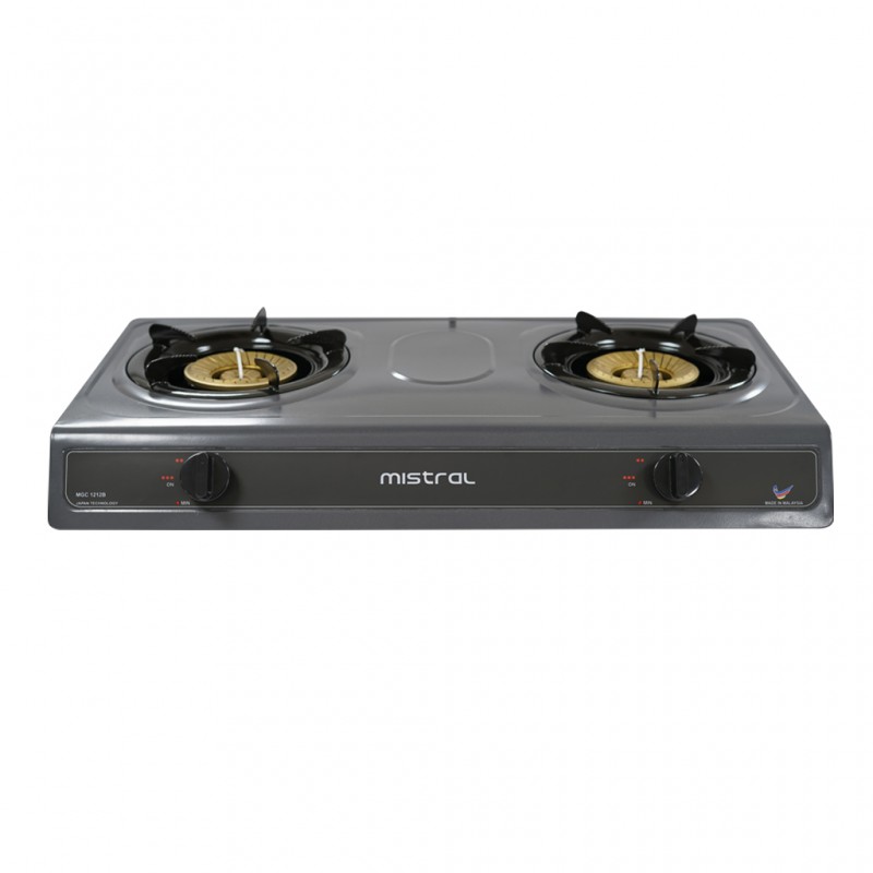 Mistral MGC1212B Matt Black Double Gas Cooker