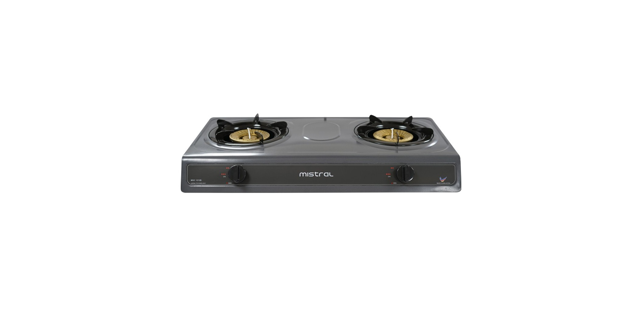 Mistral MGC1212B Matt Black Double Gas Cooker