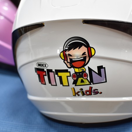 Index Titan Kids White Helmet